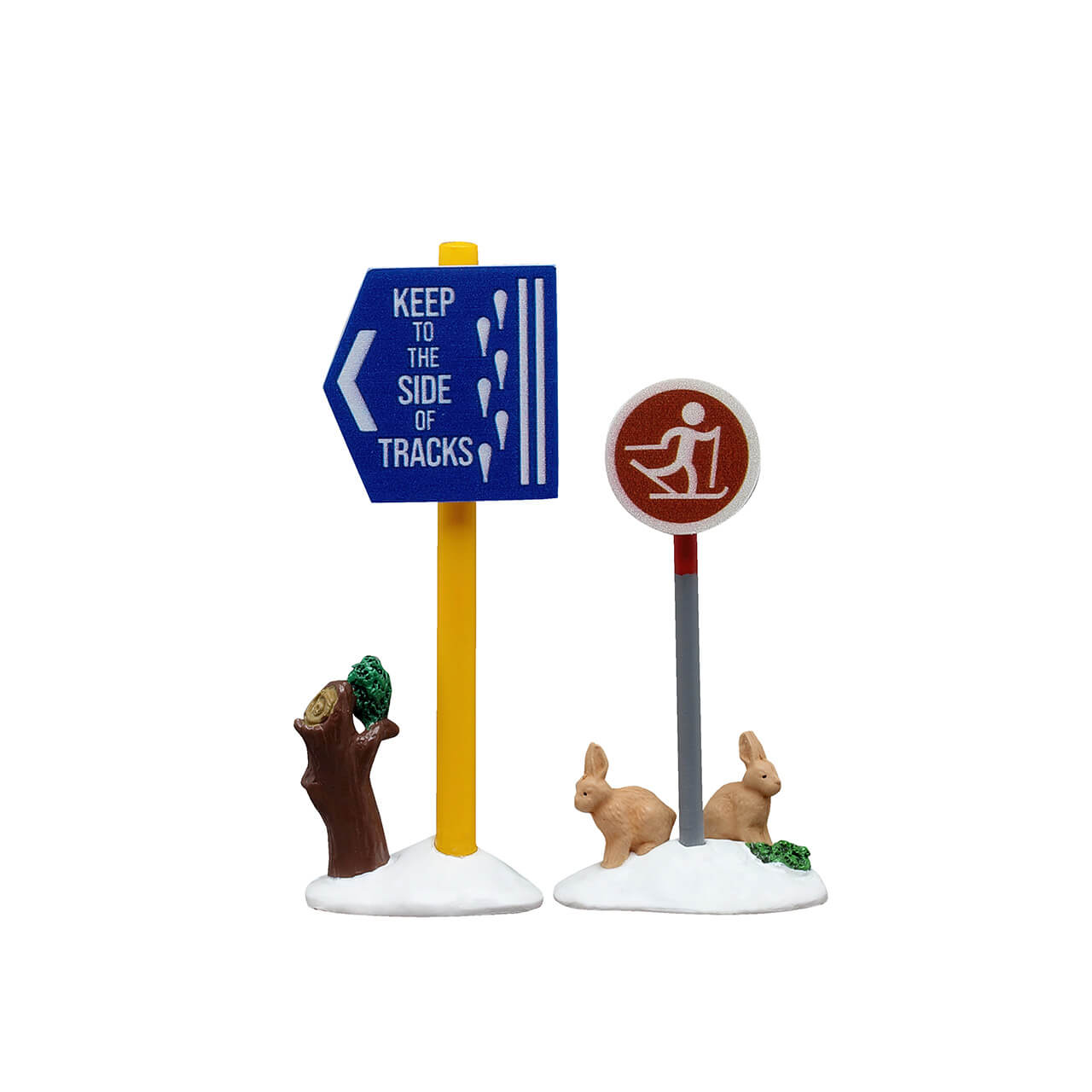 LEMAX Cross Country Ski Sign, set of 2 #54468 # 54468